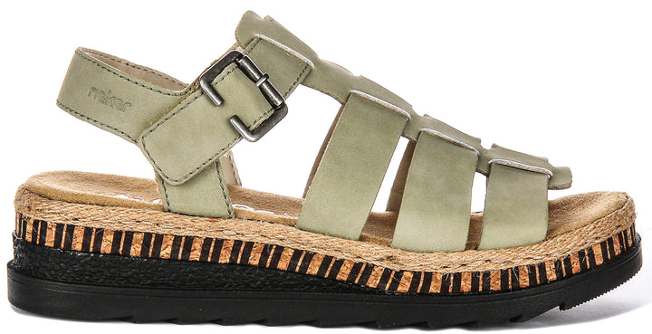 Rieker V7904-52 In Green For Women