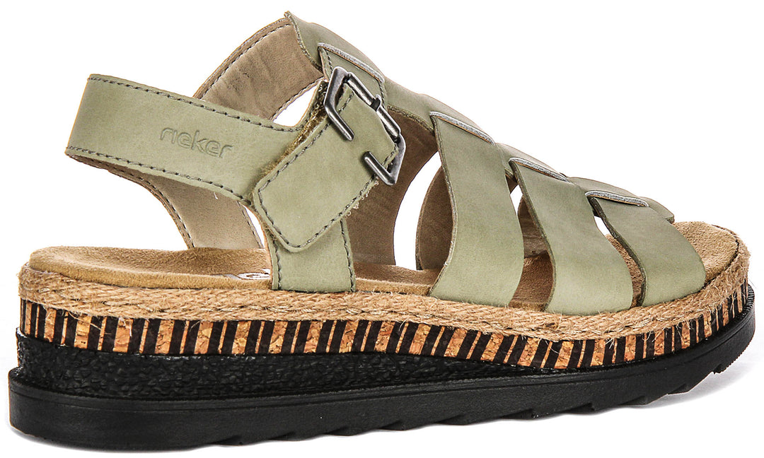 Rieker V7904-52 In Green For Women