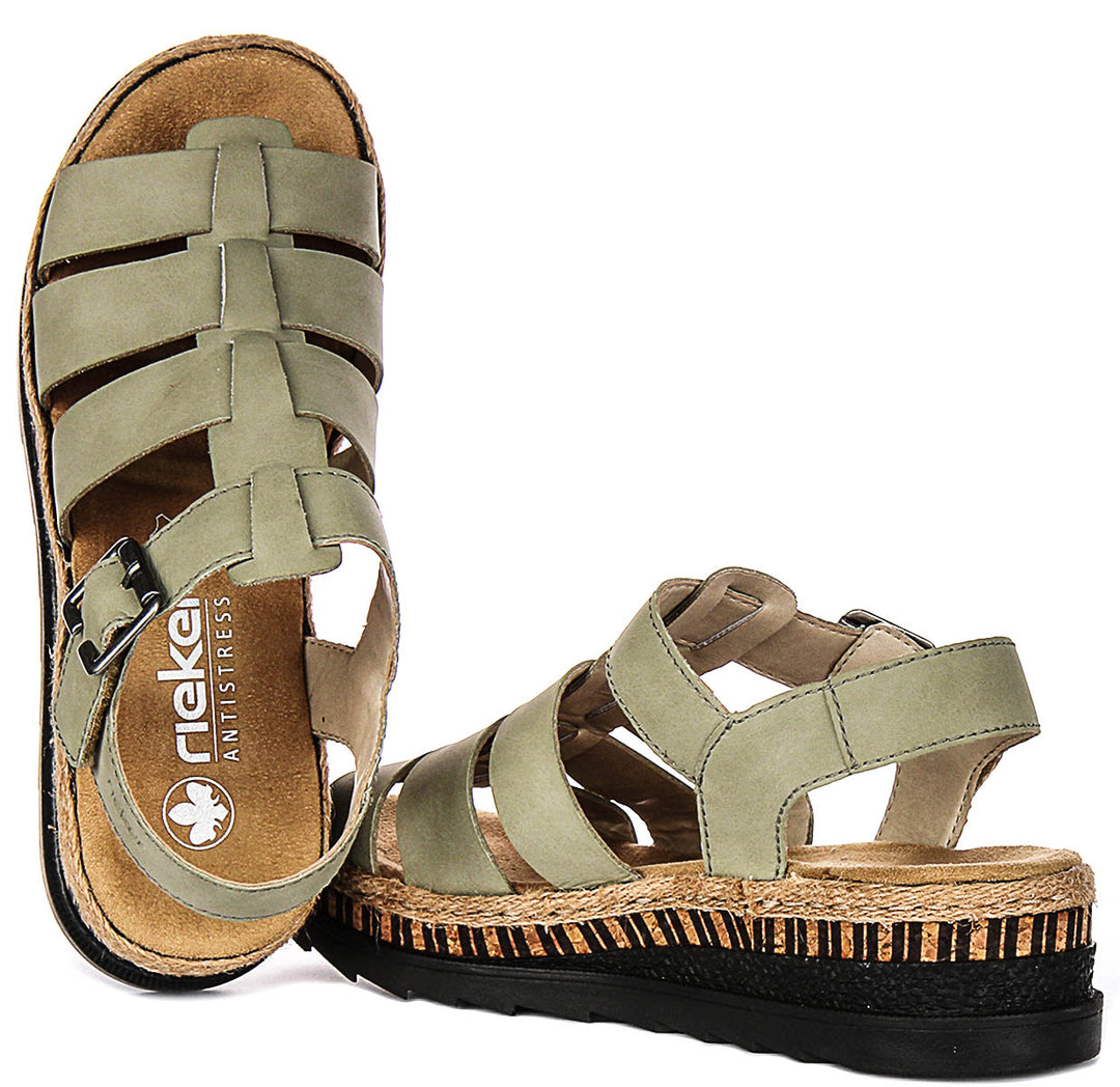 Rieker V7904-52 In Green For Women