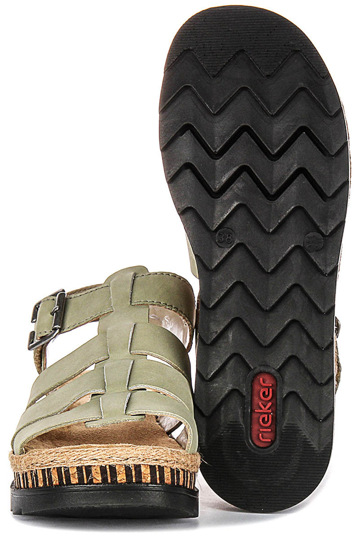 Rieker V7904-52 In Green For Women