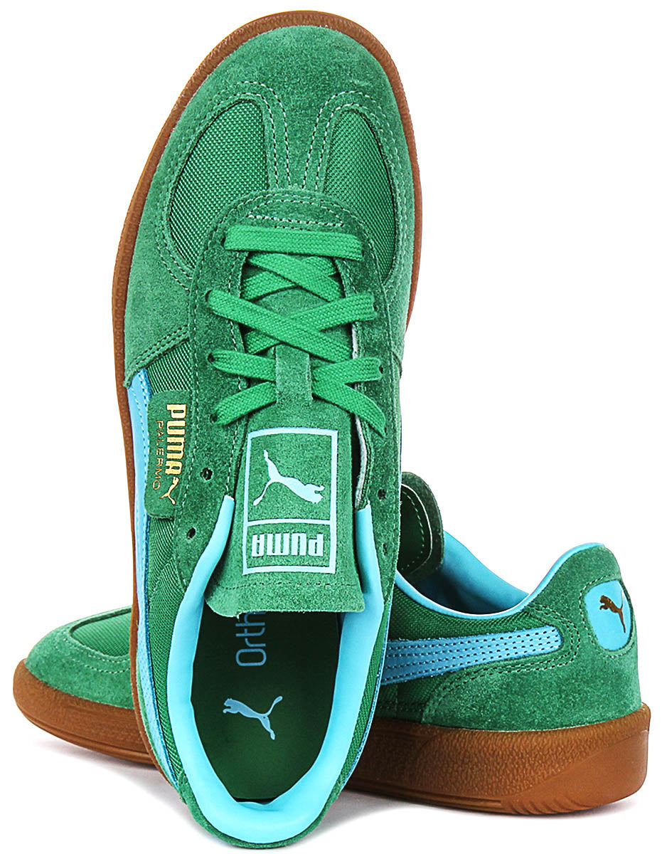 Puma Palermo Vintage In Green Blue
