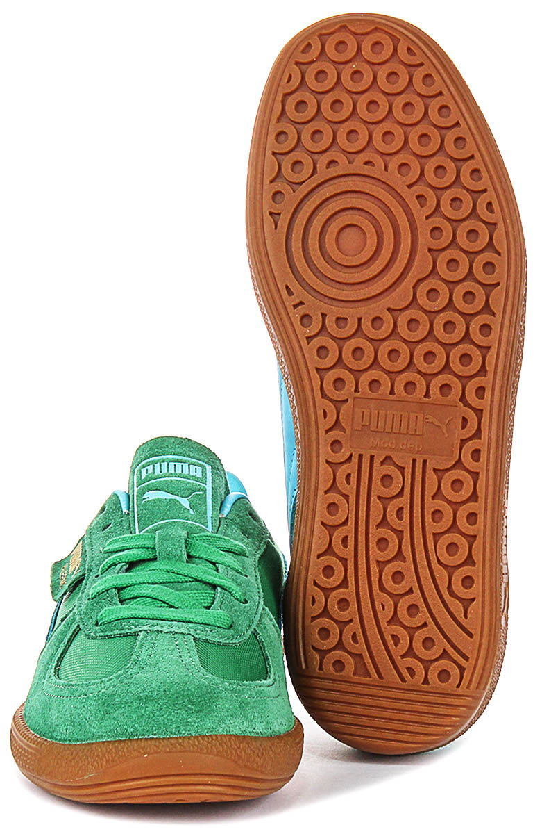 Puma Palermo Vintage In Green Blue