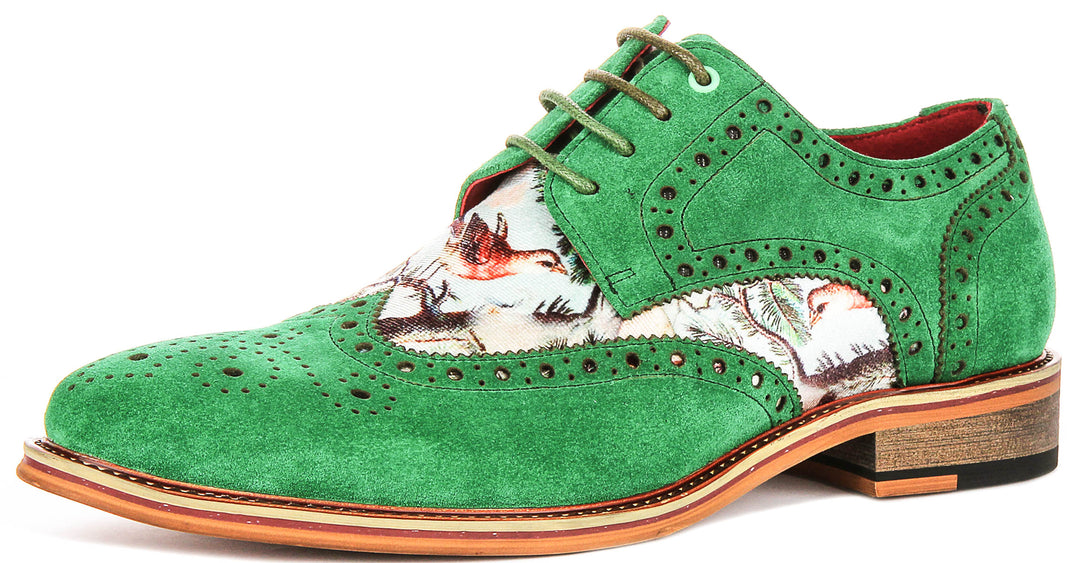 Justinreess England Wolf In Green For Men