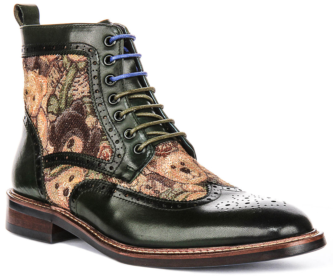 Justinreess England Teddy Hi In Green For Men