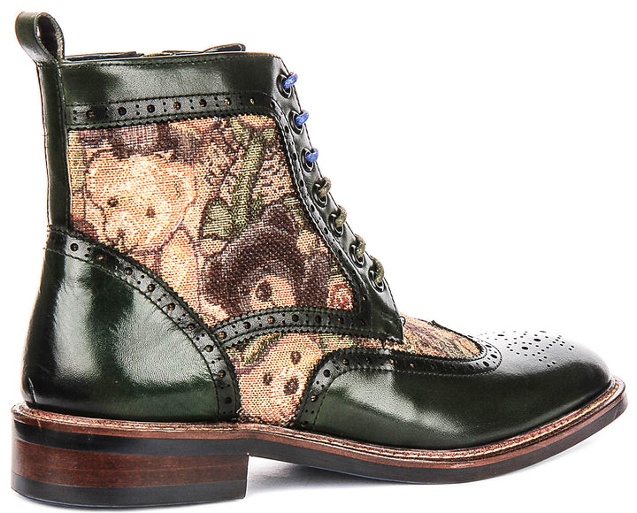 Justinreess England Teddy Hi In Green For Men