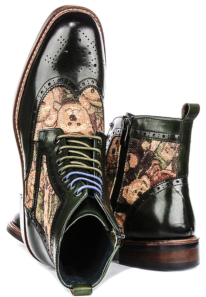 Justinreess England Teddy Hi In Green For Men