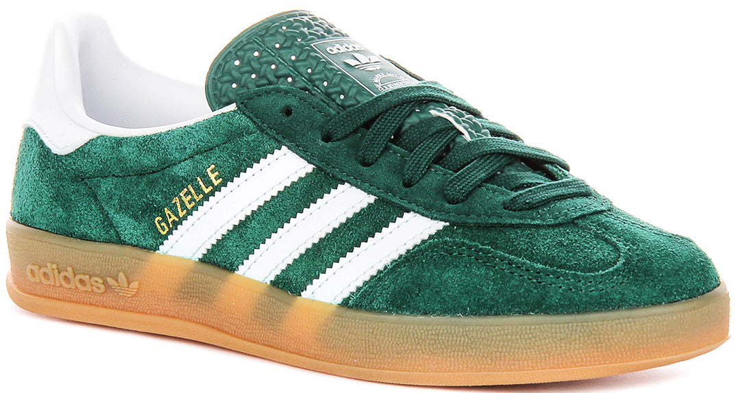 Adidas Gazelle Indoor In Green For Youth