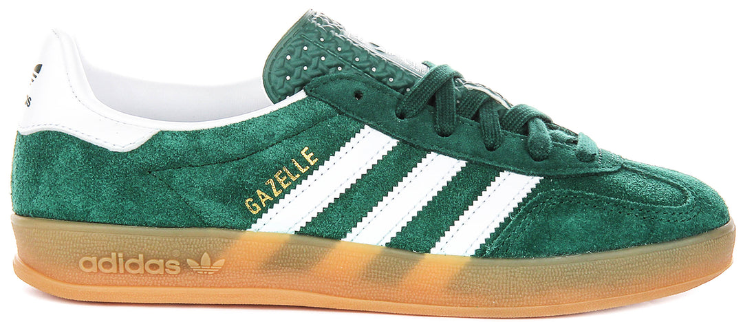 Adidas Gazelle Indoor In Green For Youth