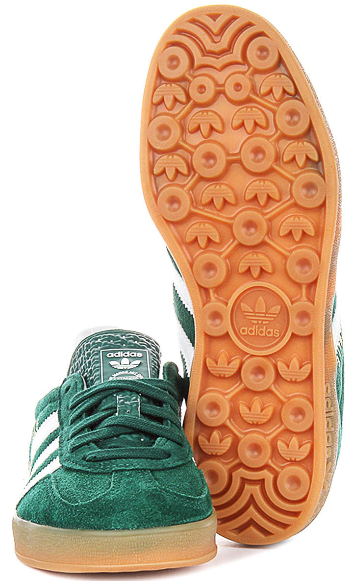 Adidas Gazelle Indoor In Green For Youth