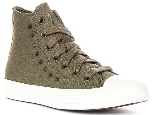 Converse Chuck Taylor A15505C All Star Spike Hi In Dark Green
