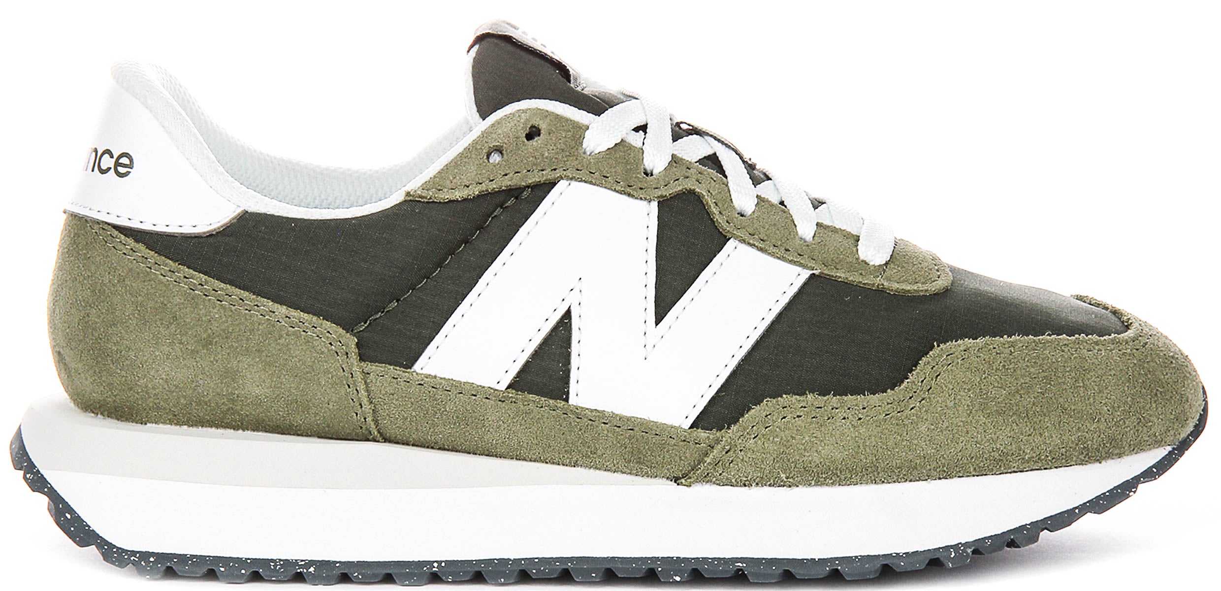 New Balance MS237GR In Green For Men | 237 Suede Mesh Trainers
