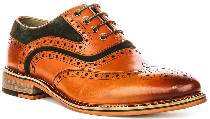 Justinreess England Bryan In Green Suede For Men