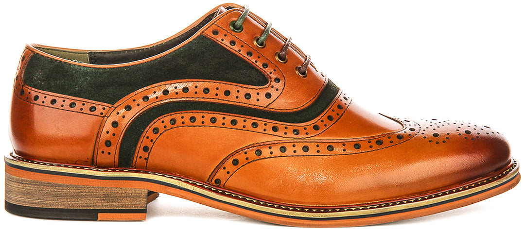 Justinreess England Bryan In Green Suede For Men