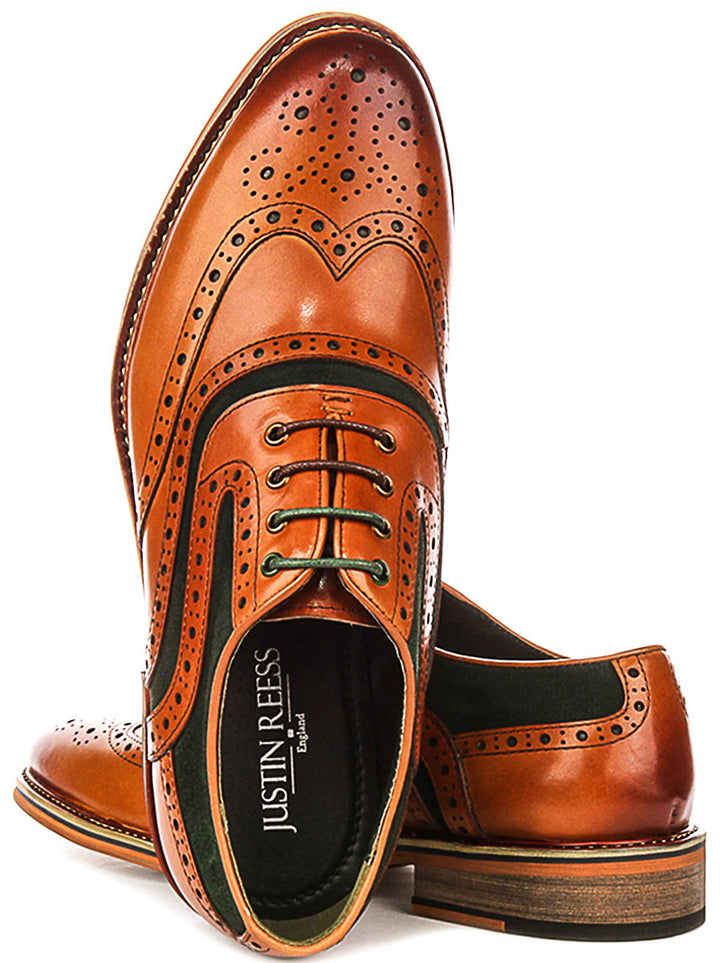 Justinreess England Bryan In Green Suede For Men