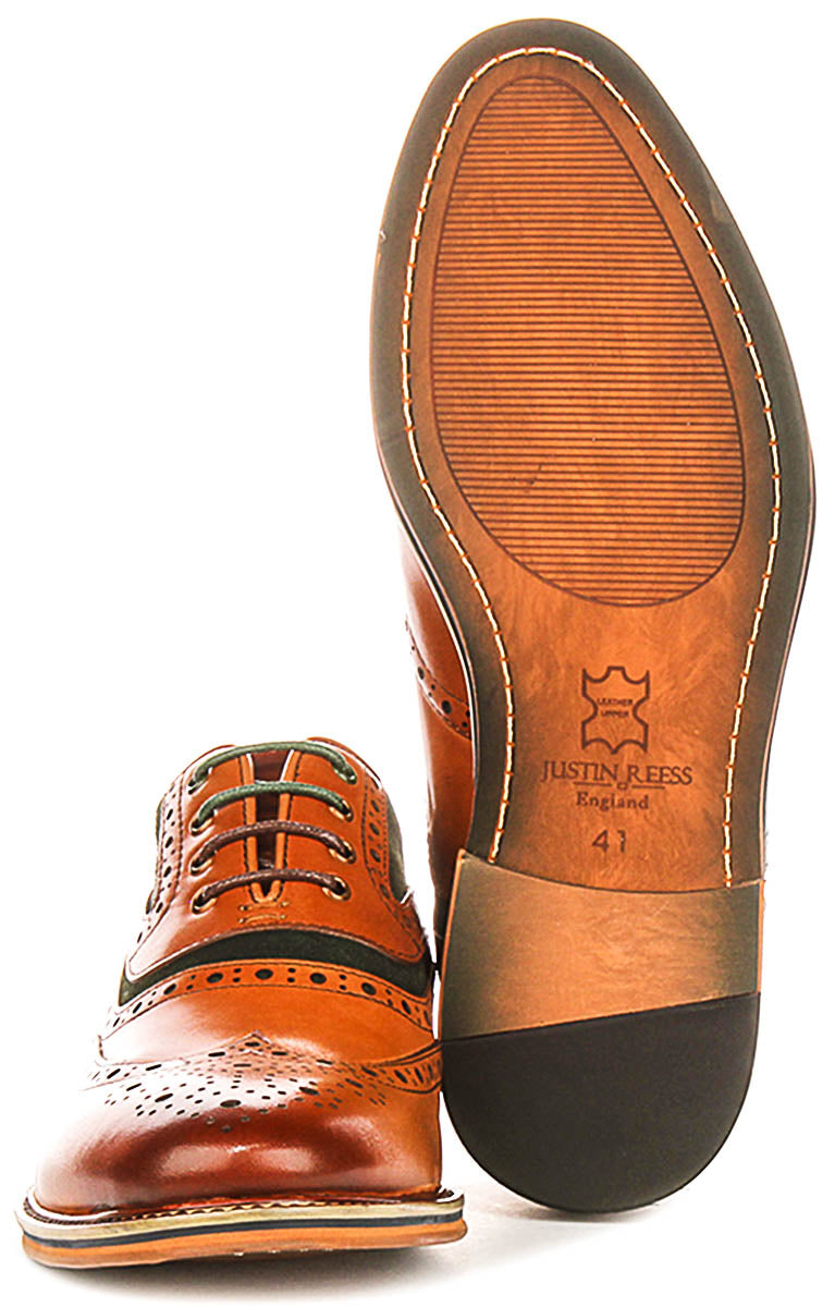 Justinreess England Bryan In Green Suede For Men