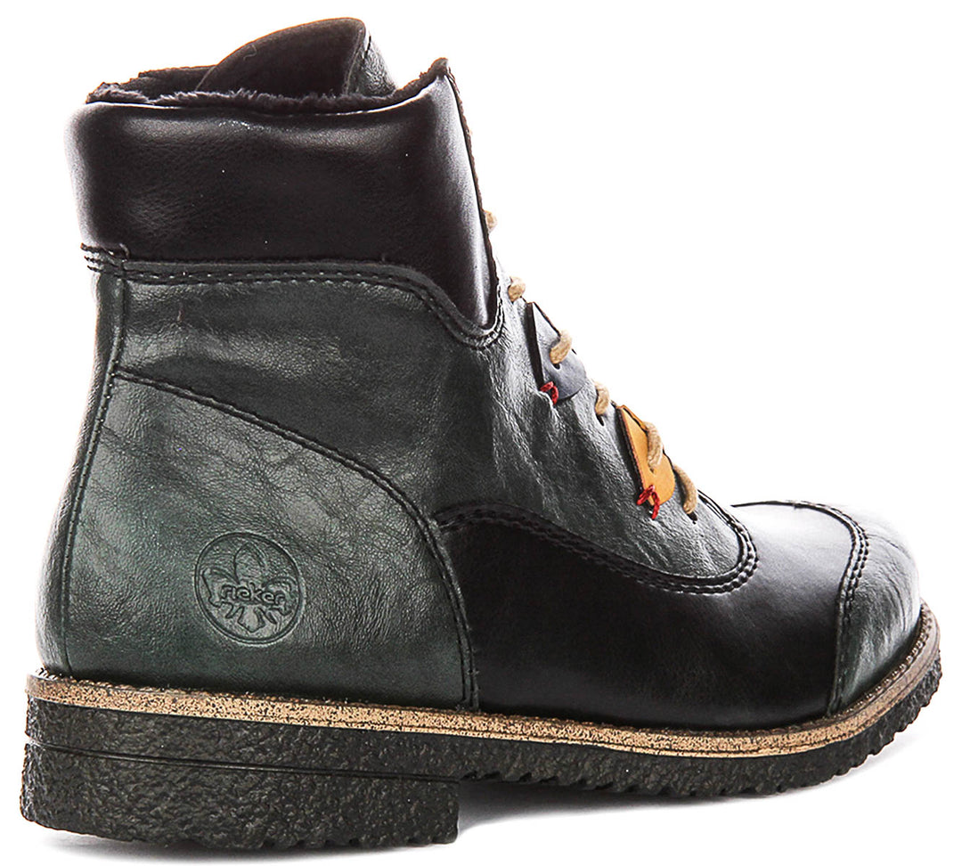 Donna Rieker - 73510 Casual con Lacci Stivali Caviglia Fodera IN Donna Rieker - 73510 Casual con Lacci Stivali Caviglia Fodera IN