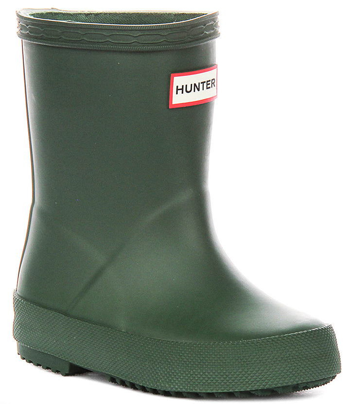 Hunter Kids First Boot In Green For Kid