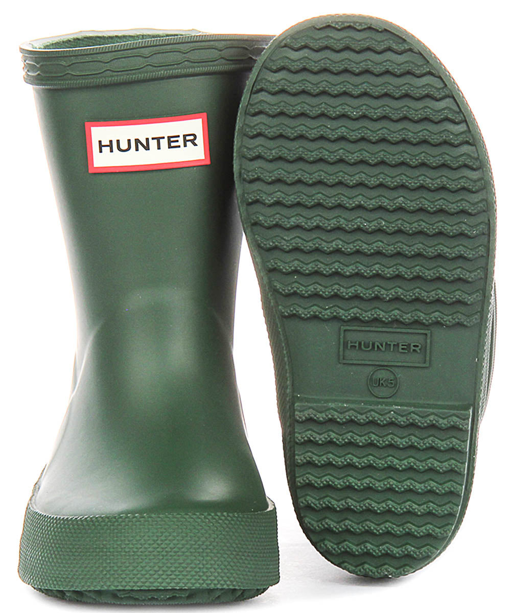 Hunter Kids First Boot In Green For Kid