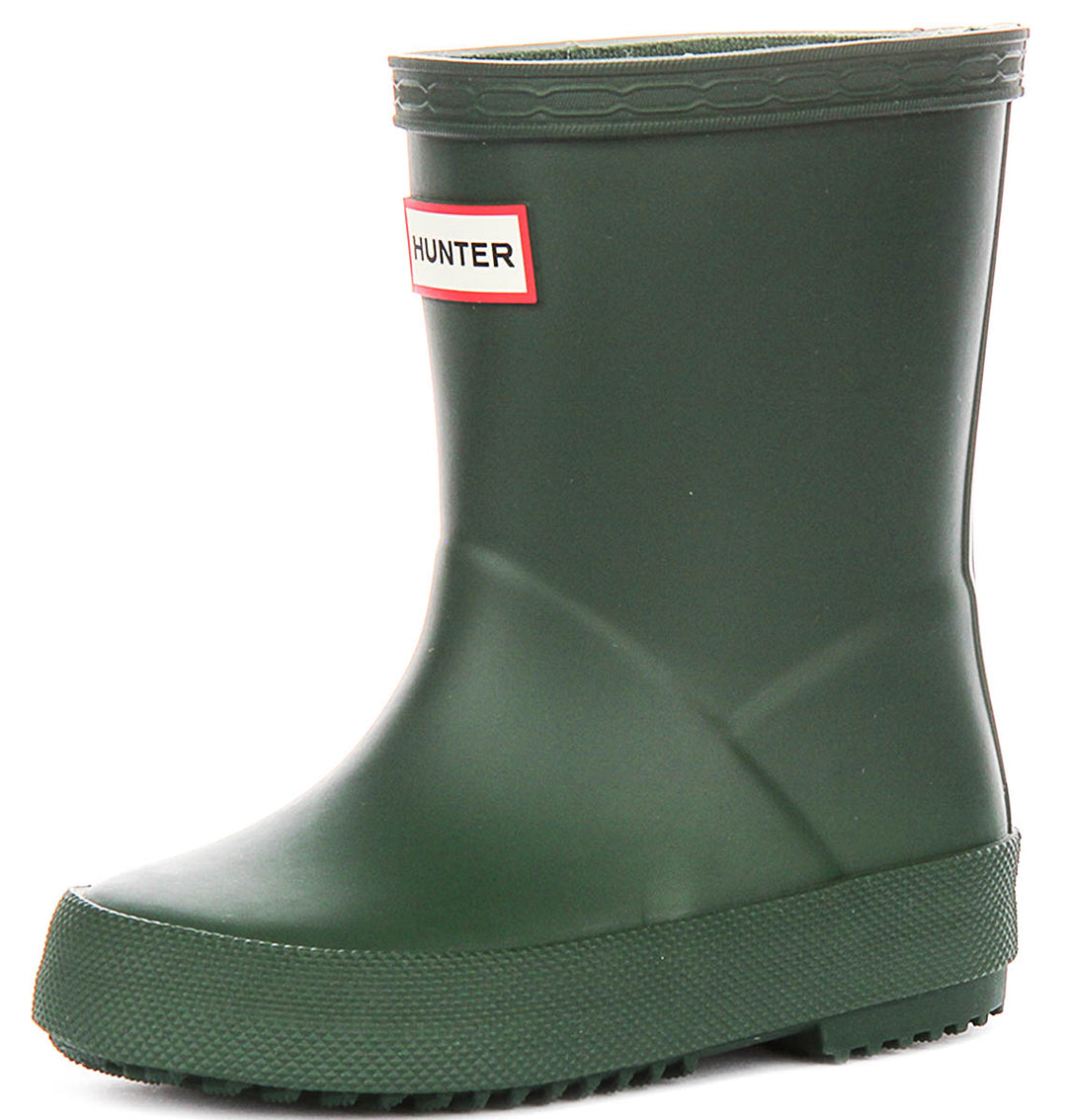 Hunter Kids First Boot In Green For Kid