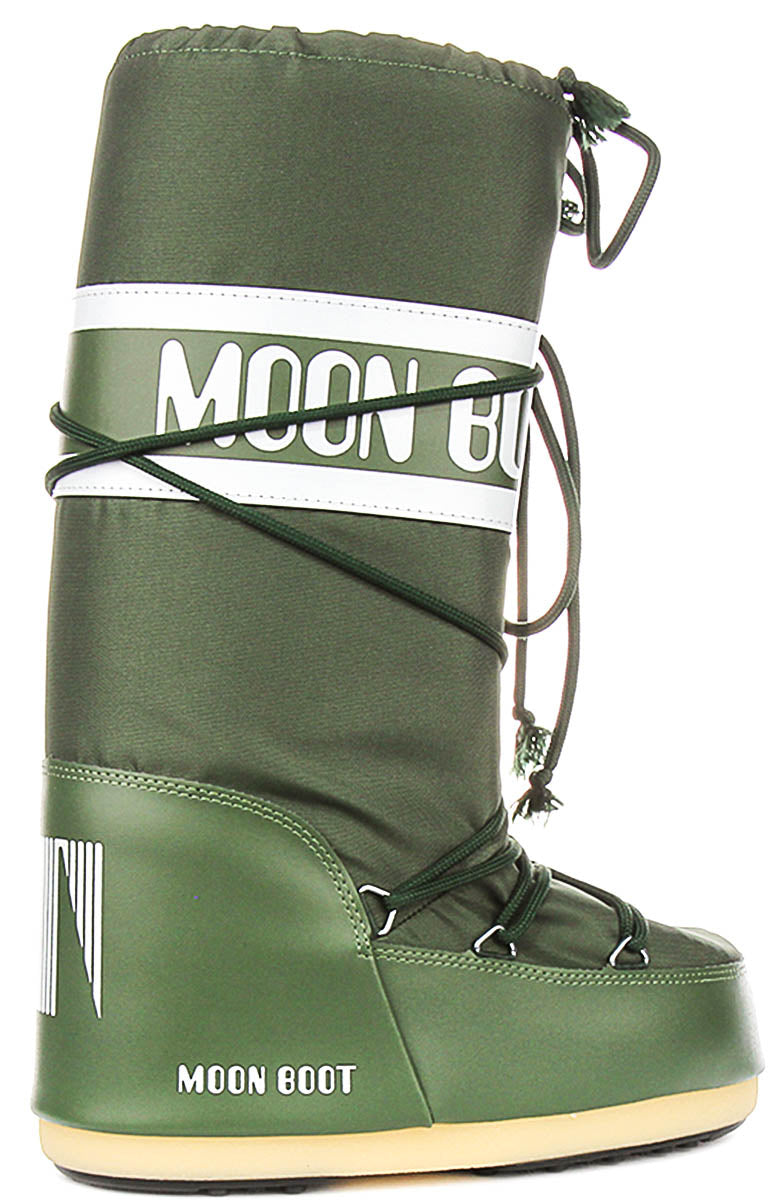 Moon Boot Icon Nylon In Green For Women