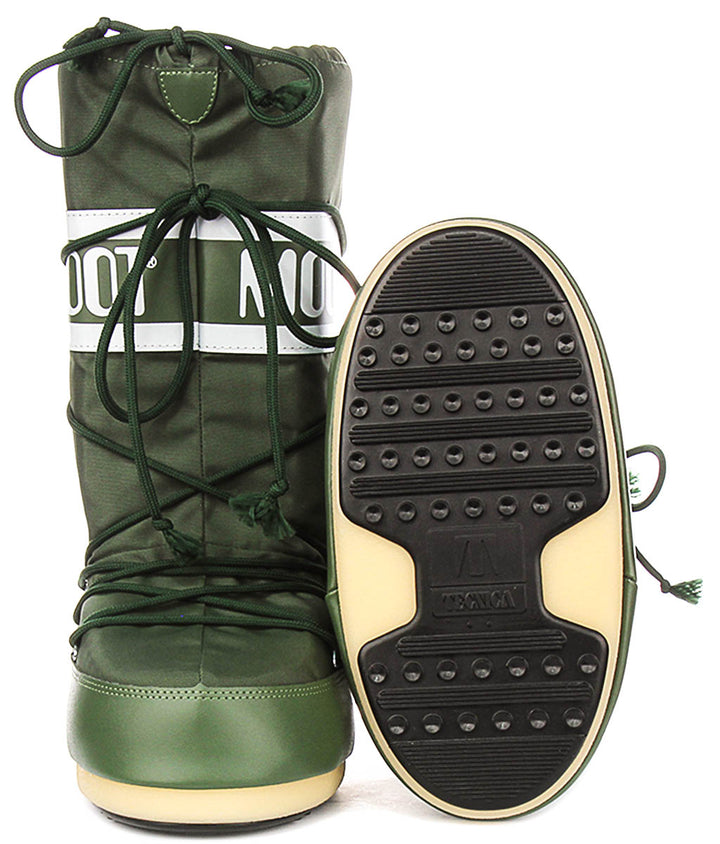 Moon Boot Icon Nylon In Green For Women
