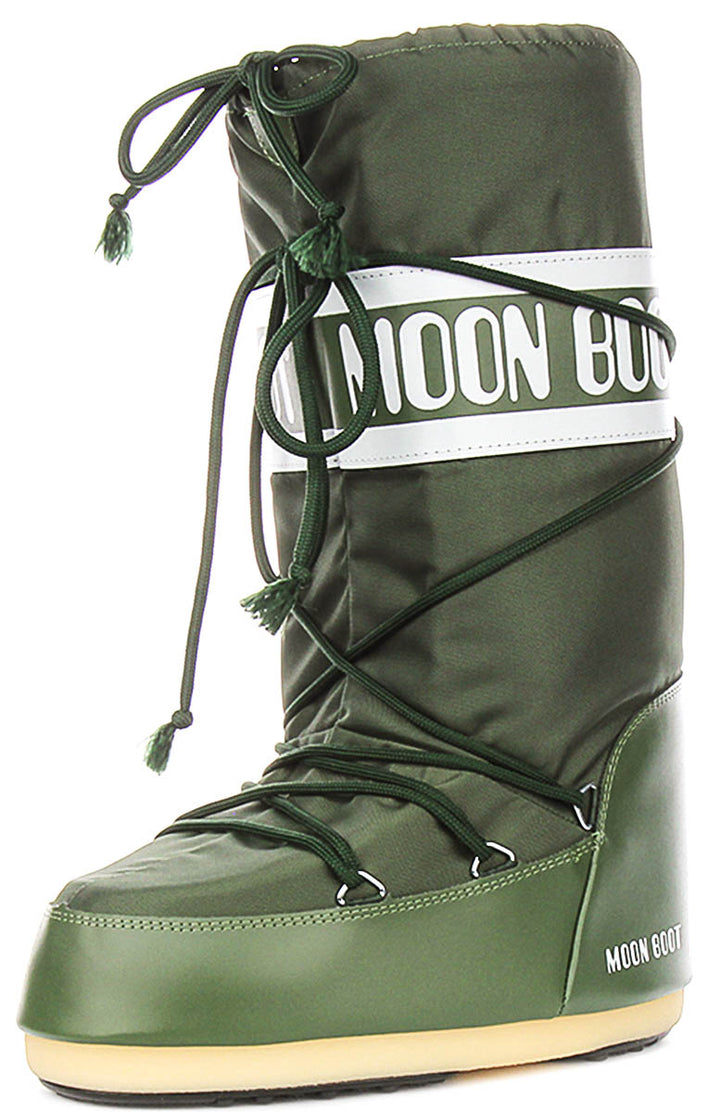Moon Boot Icon Nylon In Green For Women