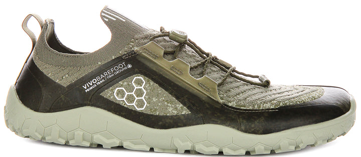 Vivobarefoot Prims Trl Knit In Green For Men