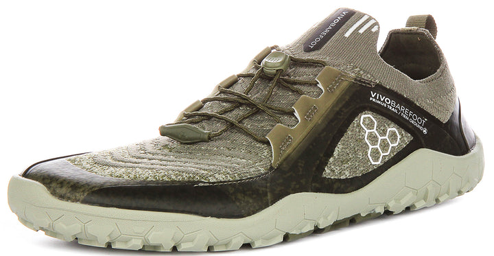 Vivobarefoot Prims Trl Knit In Green For Men