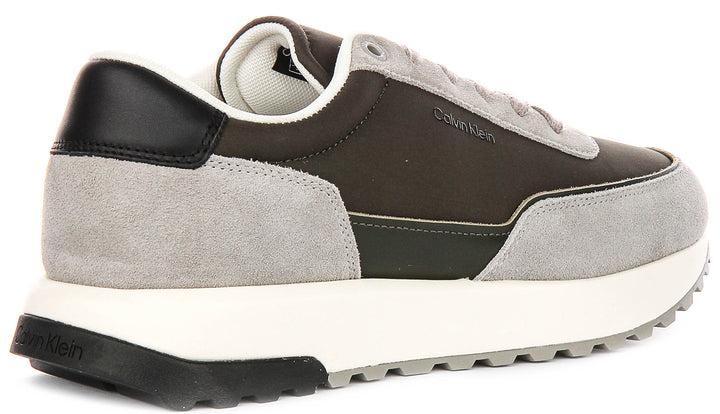 Calvin Klein Low Top Lace Up Repreve In Green For Men Sneaker