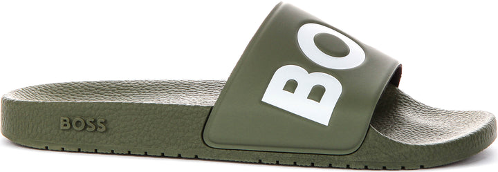 Boss Aryeh Slide In Dark Green For Men