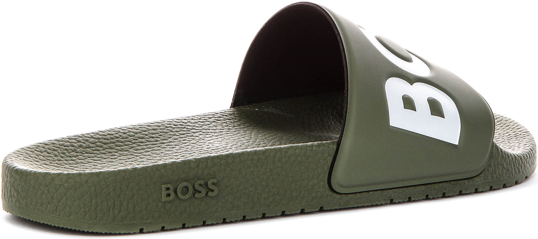 Boss Aryeh Slide In Dark Green For Men