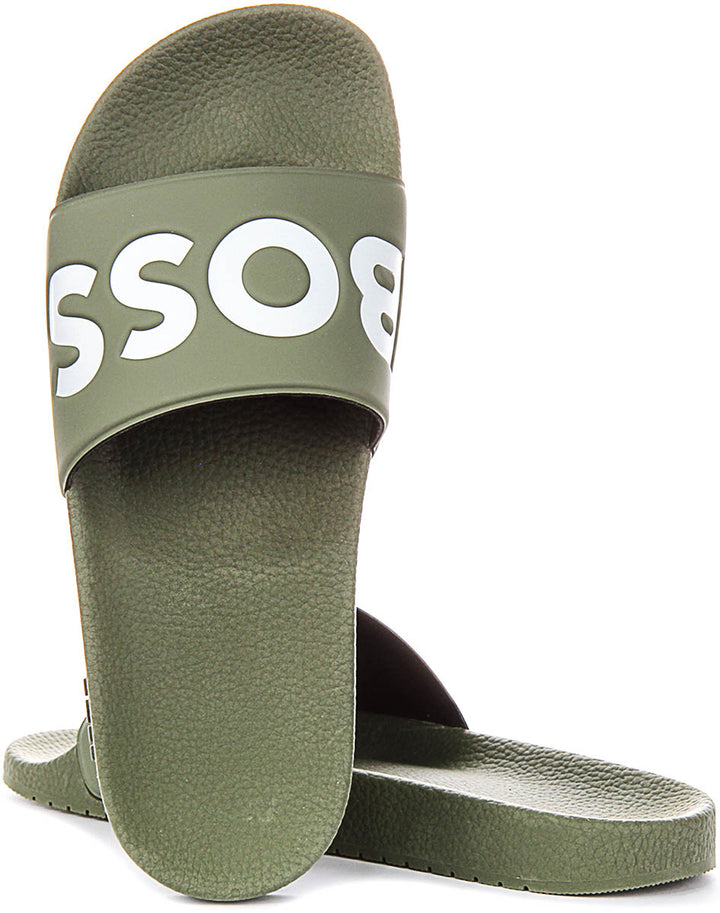Boss Aryeh Slide In Dark Green For Men