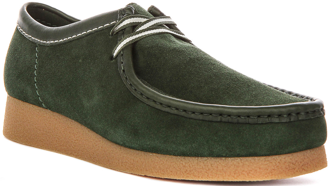 Clarks Wallabee Evo In Green For Men