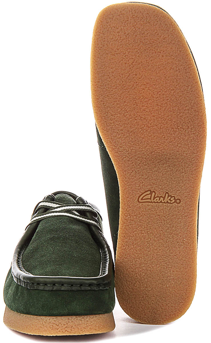 Clarks Wallabee Evo In Green For Men