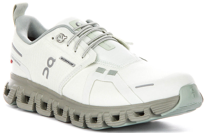 On Running Cloud 6 Waterproof In Green For Women