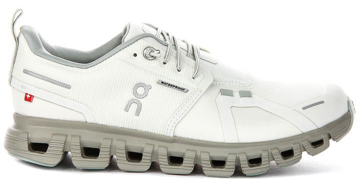 On Running Cloud 6 Waterproof In Green For Women
