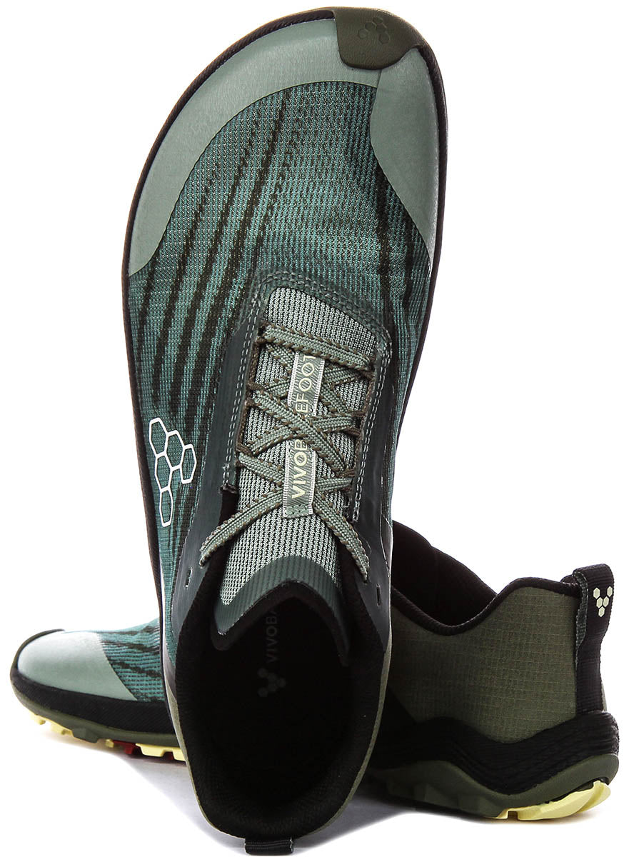 Vivobarefoot Prims Trail Flow In Green For Men