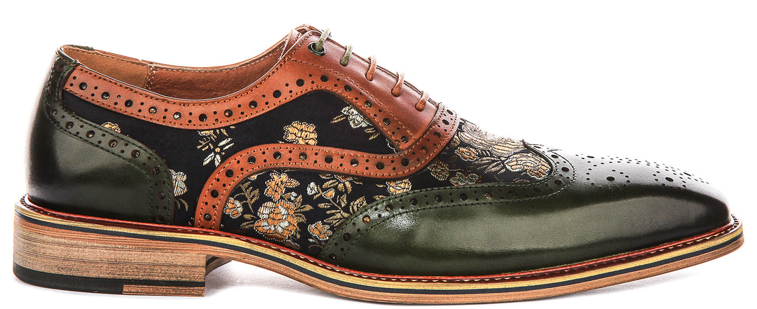 Justinreess England Stuart In Green Floral For Men