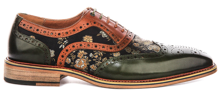 Justinreess England Stuart In Green Floral For Men