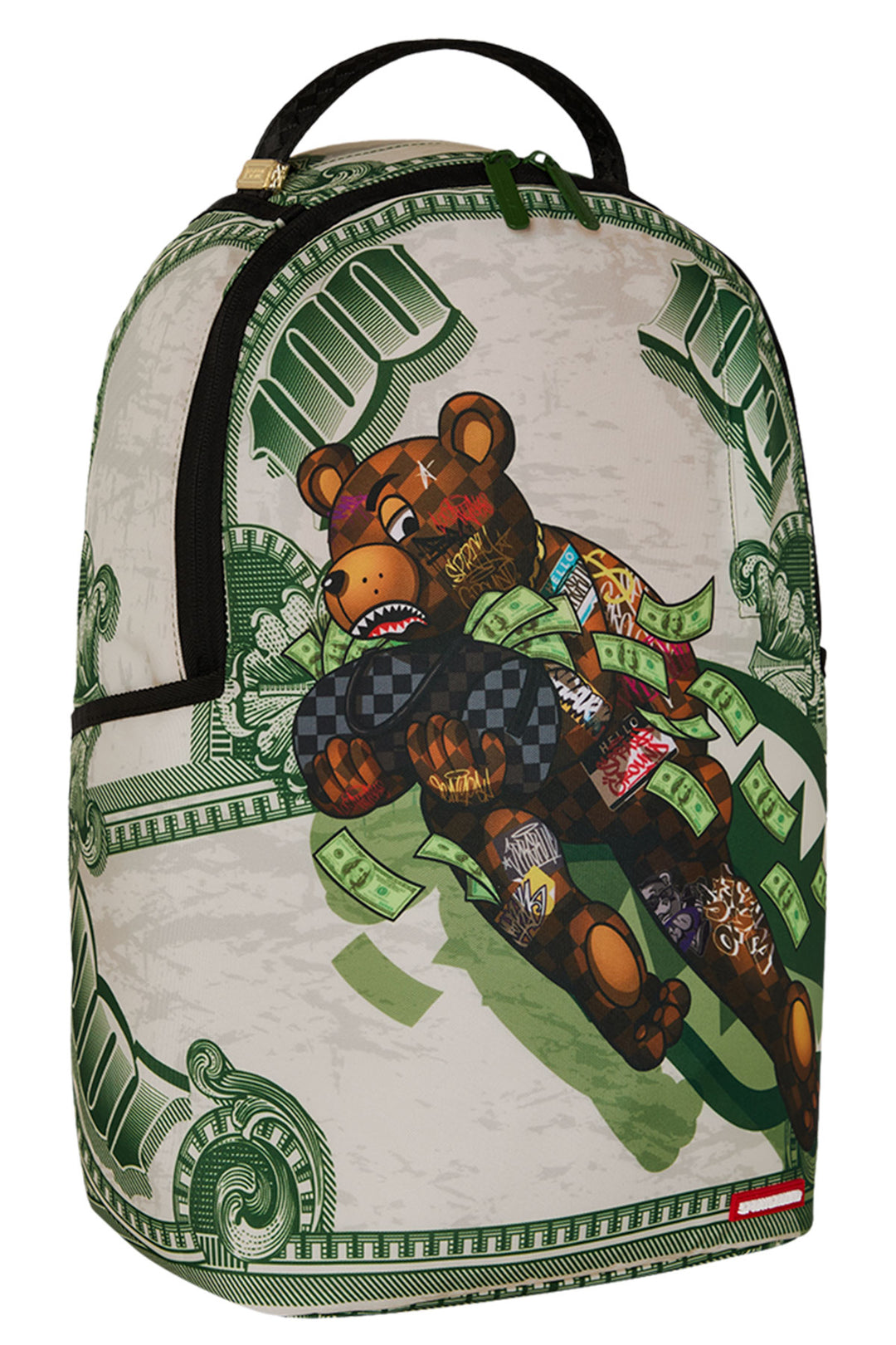 Sprayground Bear Force One Backpack In Green Brown