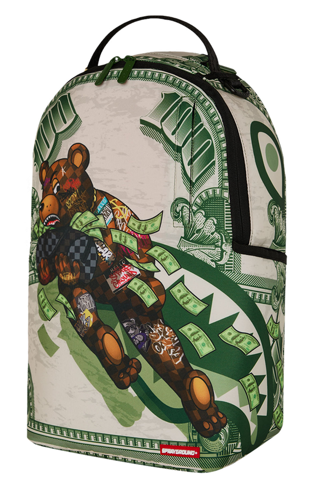 Sprayground Bear Force One Backpack In Green Brown