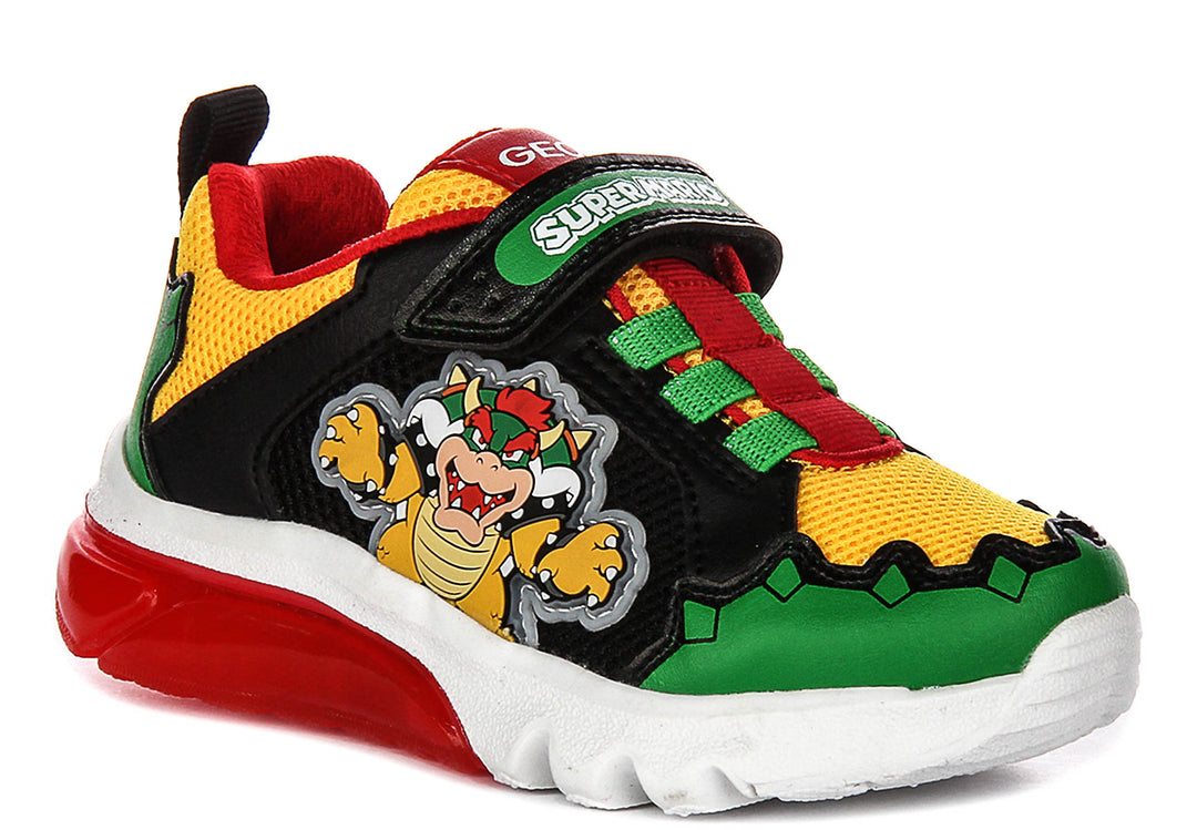 Geox J Ciberdrone X Supermario A In Green For Infants