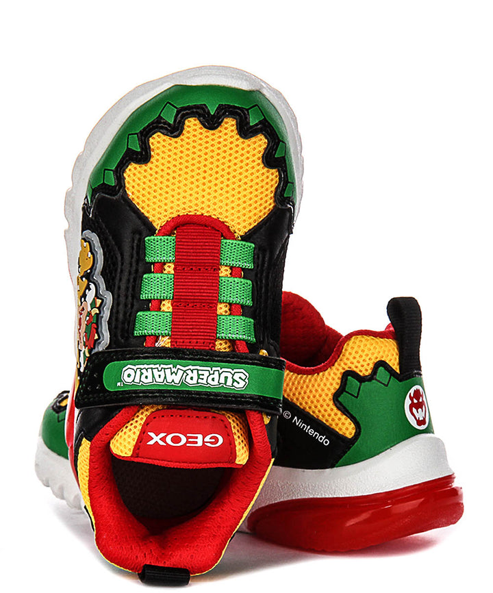 Geox J Ciberdrone X Supermario A In Green For Infants
