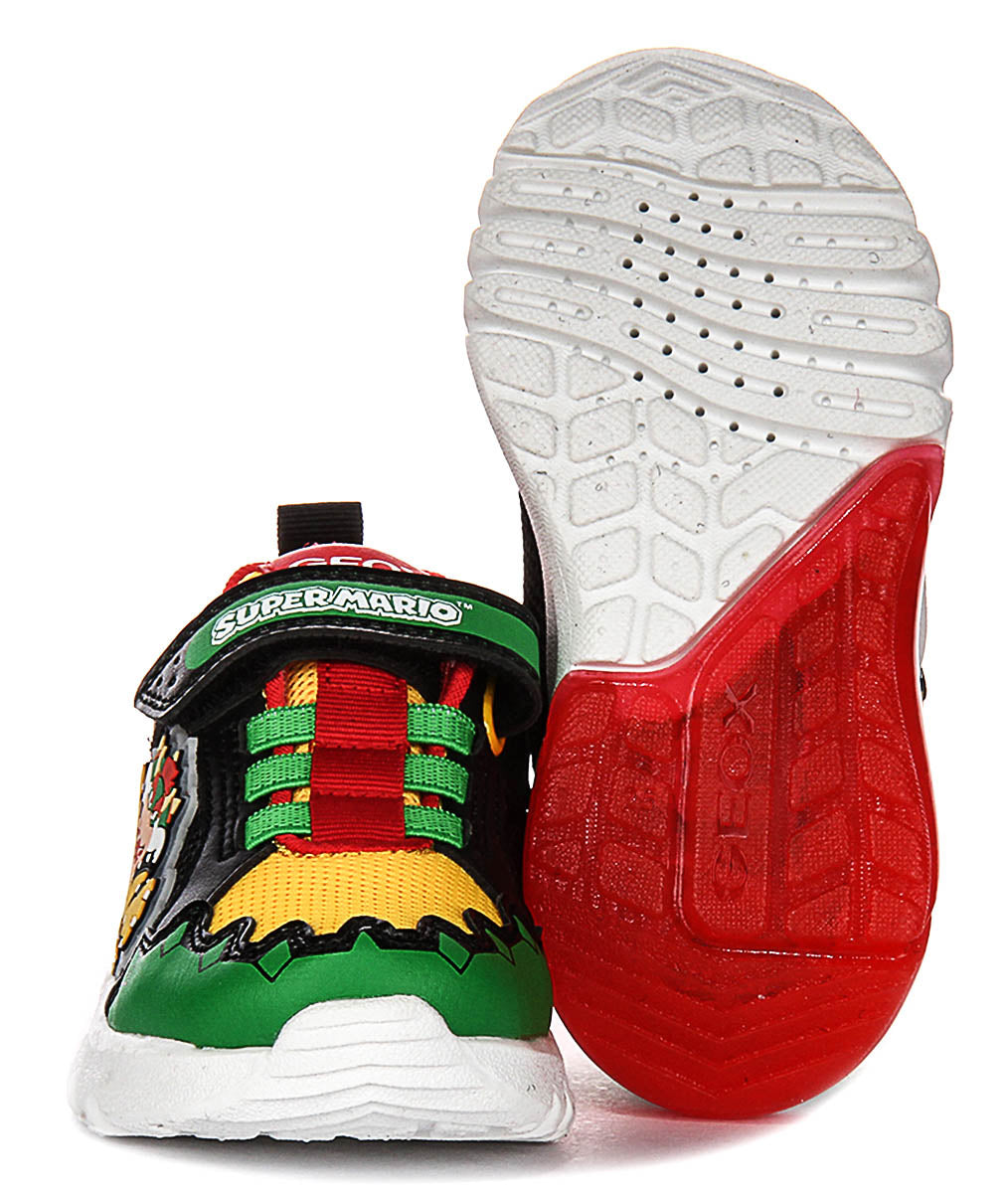 Geox J Ciberdrone X Supermario A In Green For Infants