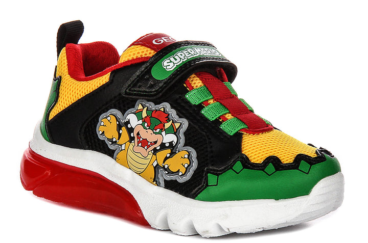 Geox J Ciberdrone A In Green Yellow For Kids