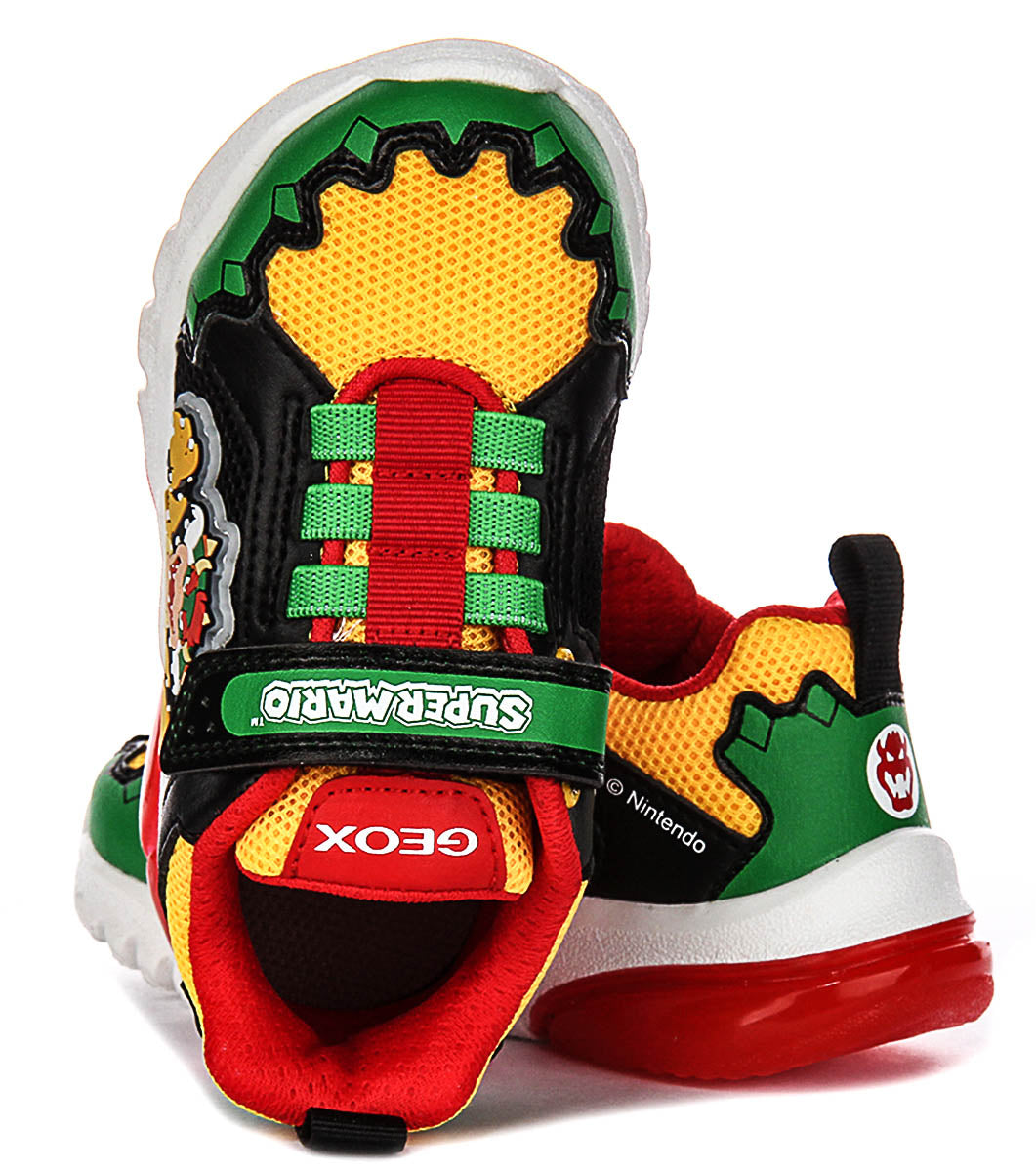 Geox J Ciberdrone A In Green Yellow For Kids