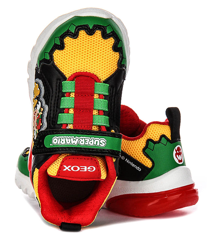 Geox J Ciberdrone A In Green Yellow For Kids