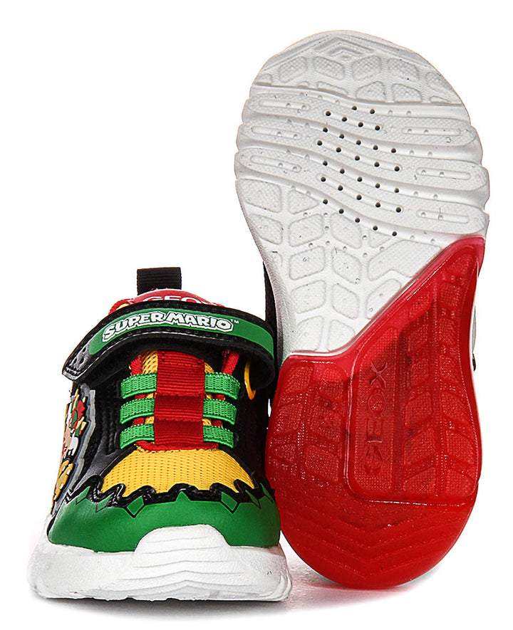 Geox J Ciberdrone A In Green Yellow For Kids