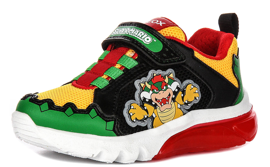 Geox J Ciberdrone A In Green Yellow For Kids