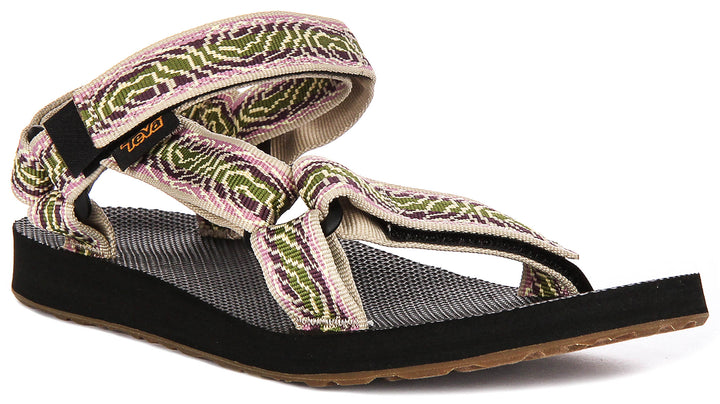 Teva Original Universal In Green Pink For Women